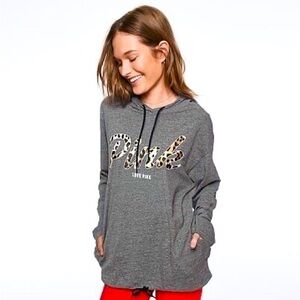 Victorias Secret Pink Lightweight Pullover Hoodie Sweater Top